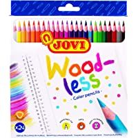 Jovi 73424 - Lápices de colores Woodless- 24 unidades- Colores surtidos (734-24)